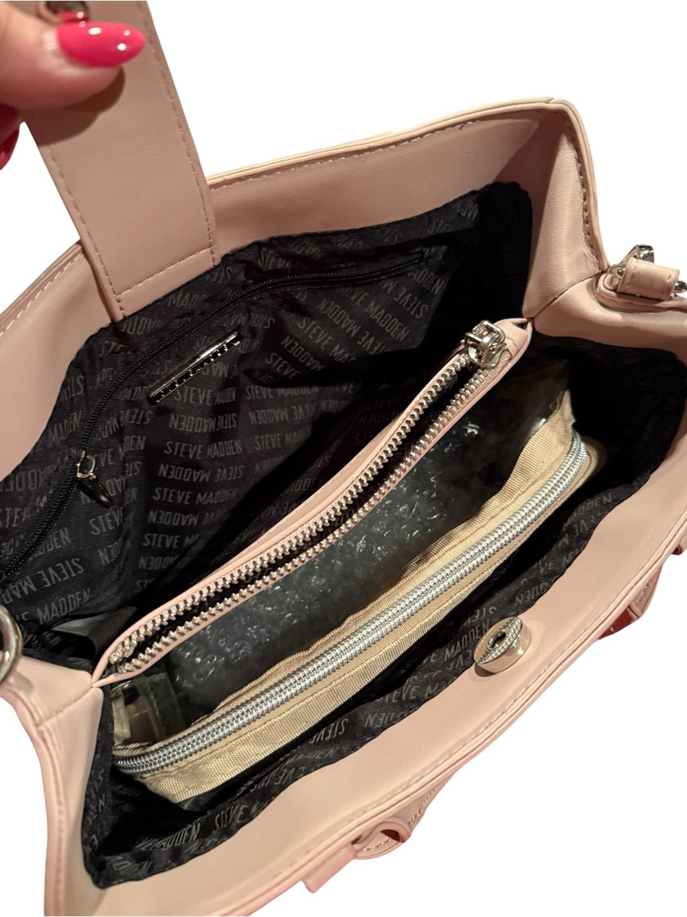 Steve Madden Pale Blush Pebble Tote - Picture 2 of 3